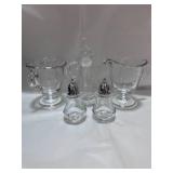 Fostoria Crystal Century Pattern: Salt and Pepper, Cream and Sugar and Cruet