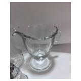 Fostoria Crystal Century Pattern: Salt and Pepper, Cream and Sugar and Cruet