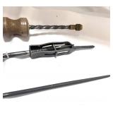 Three Vintage Tools; Dearborn Screw Starter, Cobbler