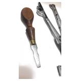 Three Vintage Tools; Shoe Soviet Pliers, Screwdriver and Awl