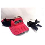 Shimano 1000R Fishing Reel and Red Rapala Visor NEW