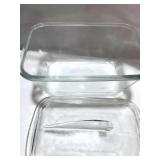 Glasbake Covered Refrigerator Dish 1.5Qt