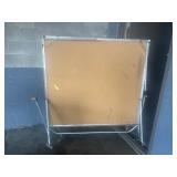 folding ping pong table with new net 4, new set of 4 paddles, and balls