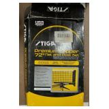 folding ping pong table with new net 4, new set of 4 paddles, and balls