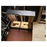 Coral Spanish Booths 29L X 42.5 Slight cosmetic damage on base of booth