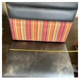 Black & Multi Color patter Small Booth 28.5 L X 42.5 H