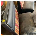 Black & Multi Color patter Small Booth 28.5 L X 42.5 H