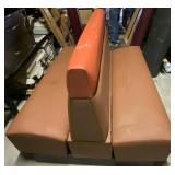 Coral and Orange Standard Booth 60 L x 42 H