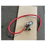 Gauge and valve for pressurized cylinder