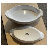 Lot of oval serving platters