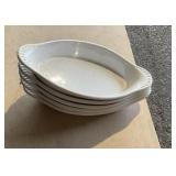 Lot of oval serving platters