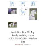 Medallion My Pony Ride On Real Walking Unicorn Toy