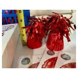 Lot of Balloon Weights and Tassel Balloon Tail Kitss