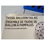 Lot of Balloon Weights and Tassel Balloon Tail Kitss