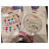Assorted Mylar Balloons - Happy Birthday, Thank You, Good Luck