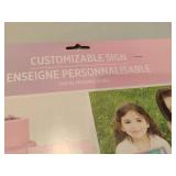 Lot of 20 Customizable Chalkboard Party Signs