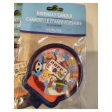 "Party Town" Happy Birthday Candles and Table Cloths