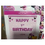 Large Lot of Disney Junior " Minnie Mouse" Party Backdrop and Photo Banners