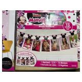 Large Lot of Disney Junior " Minnie Mouse" Party Backdrop and Photo Banners