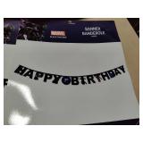 Marvel Black Panther "Wakanda Forever" Customizable Birthday Banners