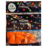 Orange Balloons & Ribbon