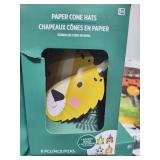 Asst Animal Paper Cone Hats