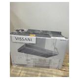 ViVissani Lora 30 in. 350 CFM Convertible T-Shape Wall Mount Range Hood in Stainless Steel with Charcoal Filters and LED Lighting
