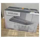 Vissani Lora 30 in. 350 CFM Convertible T-Shape Wall Mount Range Hood in Stainless Steel with Charcoal Filters and LED Lighting
