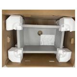 Blanco IKON Farmhouse Apron Front Granite Composite 30 in. Single Bowl Kitchen Sink in Concrete Gray