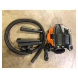 RIDGID 4 Gal. 5.0 Peak HP Portable Shop Vacuum WD4070 Wet Dry Vac with Fine Dust Filter, Locking Hose and Attachments   Customer Returns See Pictures
