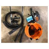 RIDGID 16 Gal. 6.5 Peak HP NXT Shop Vacuum HD1800 Wet Dry Vac with Cart, Fine Dust Filter, Hose and Accessory Attachments Customer Returns See Pictures