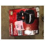 Husky 3 Gal. 120 PSI Portable Electric Oil-Free Light Duty Pancake Air Compressor with Fold Down Handle and 1-Quick Coupler   Customer Returns See Pictures