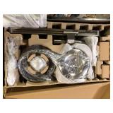 MOEN Spa Shower 1-Spray 8 in. Dual Wall Mount Fixed and Handheld Shower Head with Magnetic Dock in Spot Resist Brushed Nickel  Customer Returns See Pictures