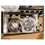 MOEN Spa Shower 1-Spray 8 in. Dual Wall Mount Fixed and Handheld Shower Head with Magnetic Dock in Spot Resist Brushed Nickel  Customer Returns See Pictures