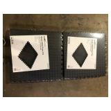 Lot of TrafficMaster Black 24 in. W x 24 in. L x 0.47 in. Foam Interlocking Gym Floor Tiles (6 Tiles/Pack) (24 sq. ft.)  Customer Returns See Pictures