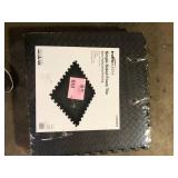 Lot of TrafficMaster Black 24 in. W x 24 in. L x 0.47 in. Foam Interlocking Gym Floor Tiles (6 Tiles/Pack) (24 sq. ft.)  Customer Returns See Pictures