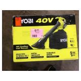 RYOBI 40V Vac Attack Cordless Leaf Vacuum/Mulcher and Lawn and Leaf Bag with 5.0 Ah Battery and Charger Customer Returns See Pictures
