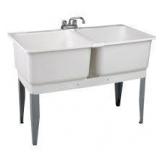 MUSTEE 46 in. x 34 in. Plastic Laundry Tub  Customer Returns See Pictures