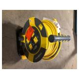 Link2Home 60 ft. 14/3 Extension Cord Storage Reel with 4 Grounded Outlets and Overload Circuit Breaker   Customer Returns See Pictures