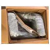 StyleWell Bakerford Aloe Blue Upholstered Bar Stool with Back (Set of 2)   Customer Returns See Pictures