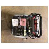 Husky 4.5 Gal. 175 PSI Portable Electric Oil-Free Quiet Twin Stack Jobsite Air Compressor w/Rubber Wheels and 2-Quick Couplers For Parts   Customer Returns See Pictures