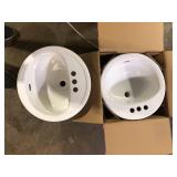 Lot of Assorted Bathroom Sinks Various Models and Conditions   Customer Returns See Pictures