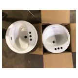 Lot of Assorted Bathroom Sinks Various Models and Conditions   Customer Returns See Pictures