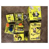 Lot of Assorted Ryobi Power Tools and Hardware Various Models and Conditions    Customer Returns See Pictures