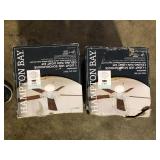 Lot of Hampton Bay 1-Light Multi-Finish Ceiling Fan Globe LED Light Kit  Customer Returns See Pictures