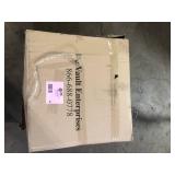 Lot of Devault Enterprises 23 in. Dia x 17 in. H Brown Wooden Large Round Whiskey Barrel Planter  Customer Returns See Pictures