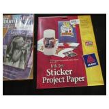 Large supply of Avery ink jet stick...