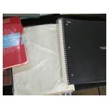 Notebooks, folders, ott light and o...