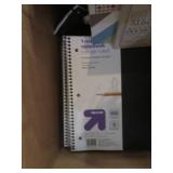 Notebooks, folders, ott light and o...