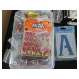 Variety of note pads, scissors and ...